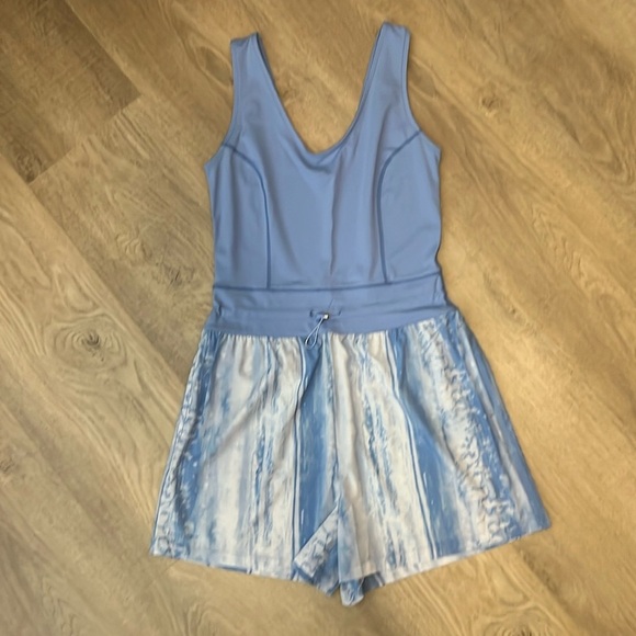 Travis Mathew Light Blue Tie-Dye Athletic Shorts - Picture 3 of 5